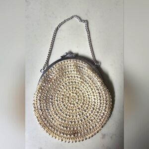 Vintage beaded round purse